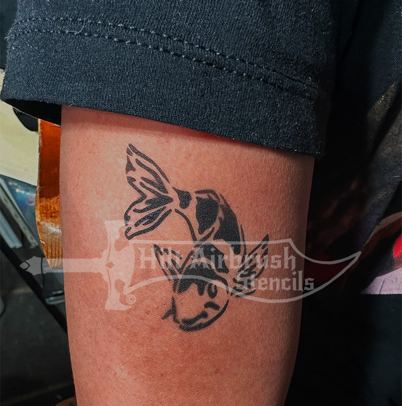 Koi Fish Stencil