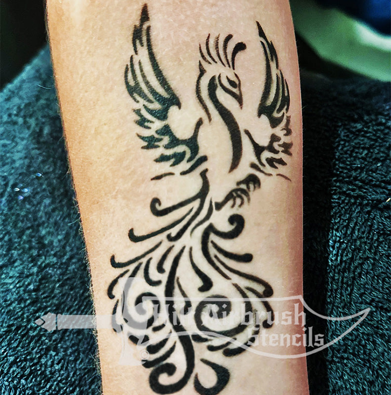 Rising Phoenix Stencil