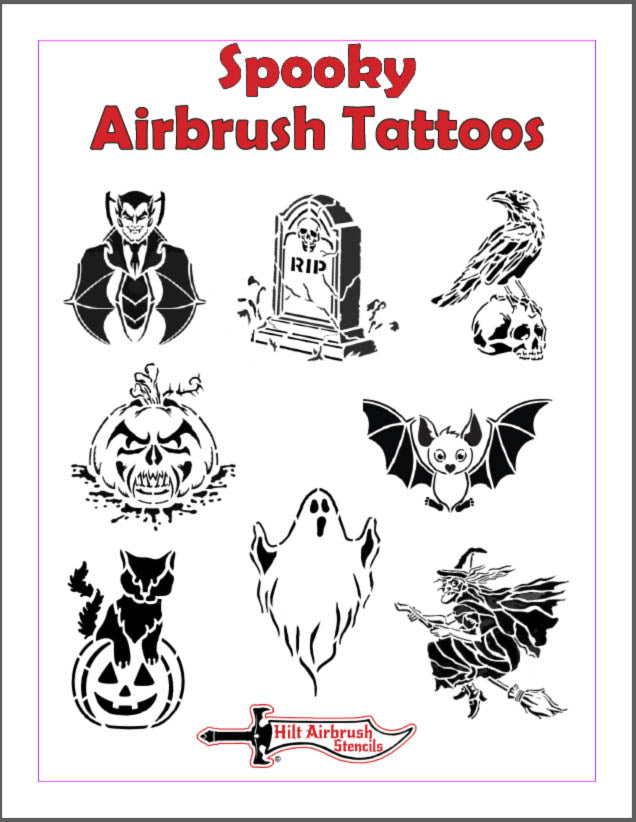 Spooky Airbrush Tattoo Set