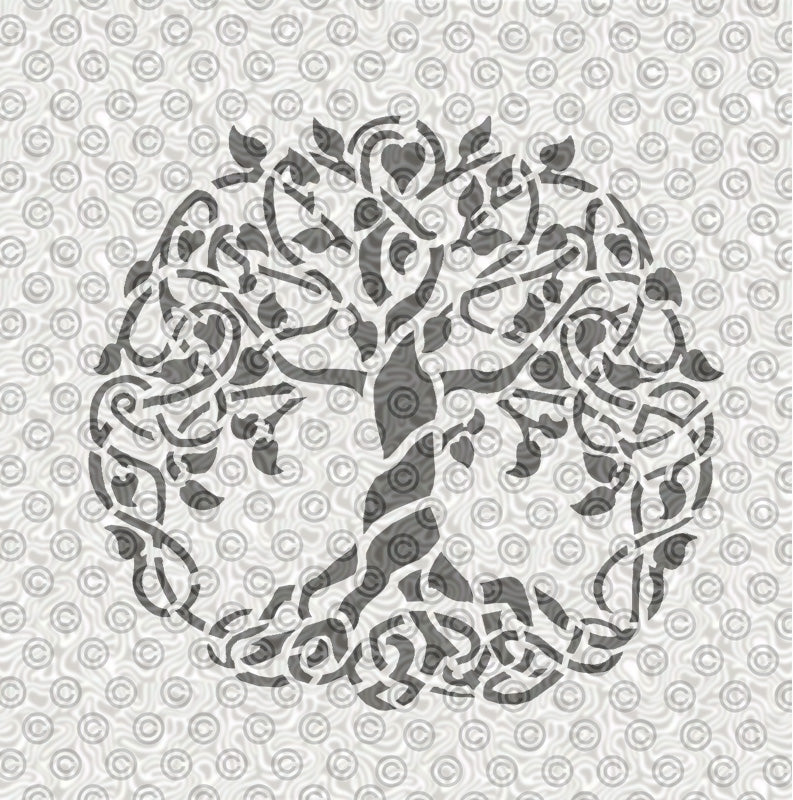 Tree of Life Stencil