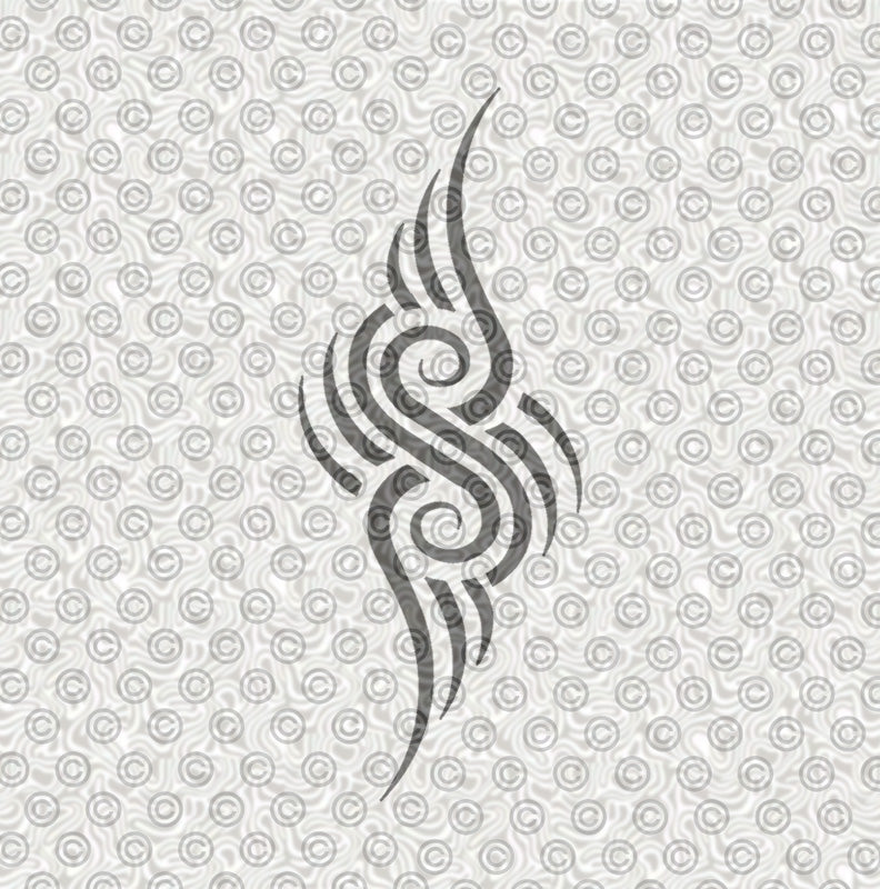 Tribal Fusion Stencil