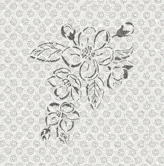 Apple Blossom Stencil