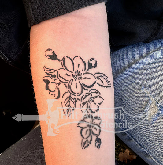 Apple Blossom Stencil