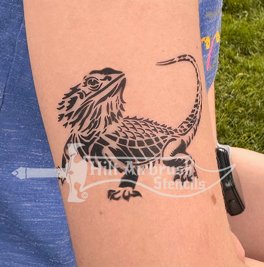 Bearded Dragon Stencil