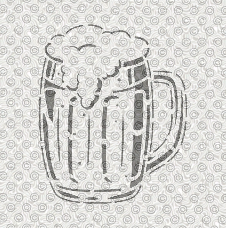 Foamy Mug Stencil
