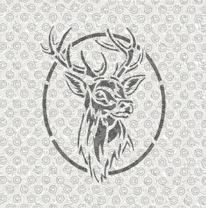 White Tail Deer Stencil