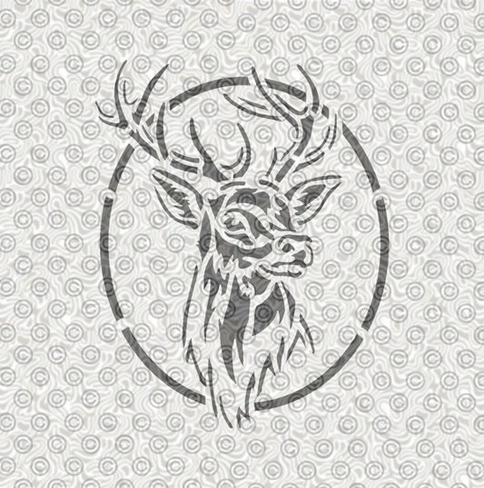 White Tail Deer Stencil