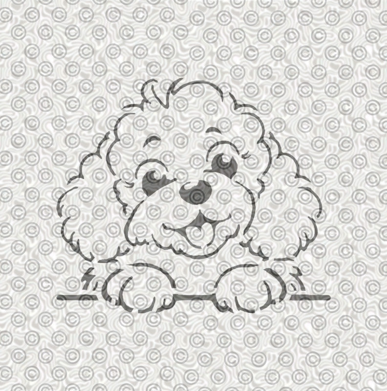 Adorable Dog Stencil