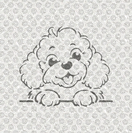 Adorable Dog Stencil