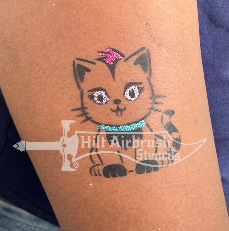 Sweet Kids Kitty Stencil