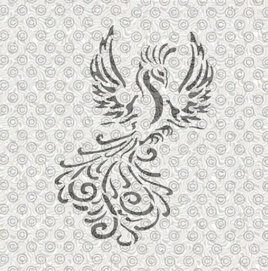 Rising Phoenix Stencil