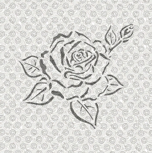 Classic Rose Stencil