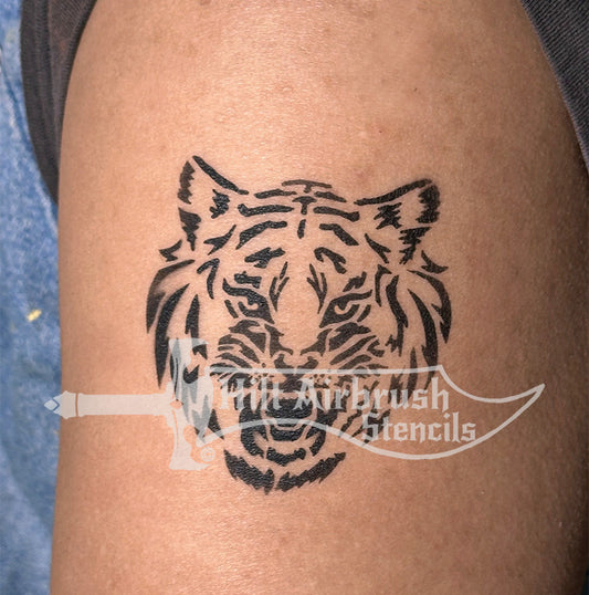 Bengal Tiger Head Stencil